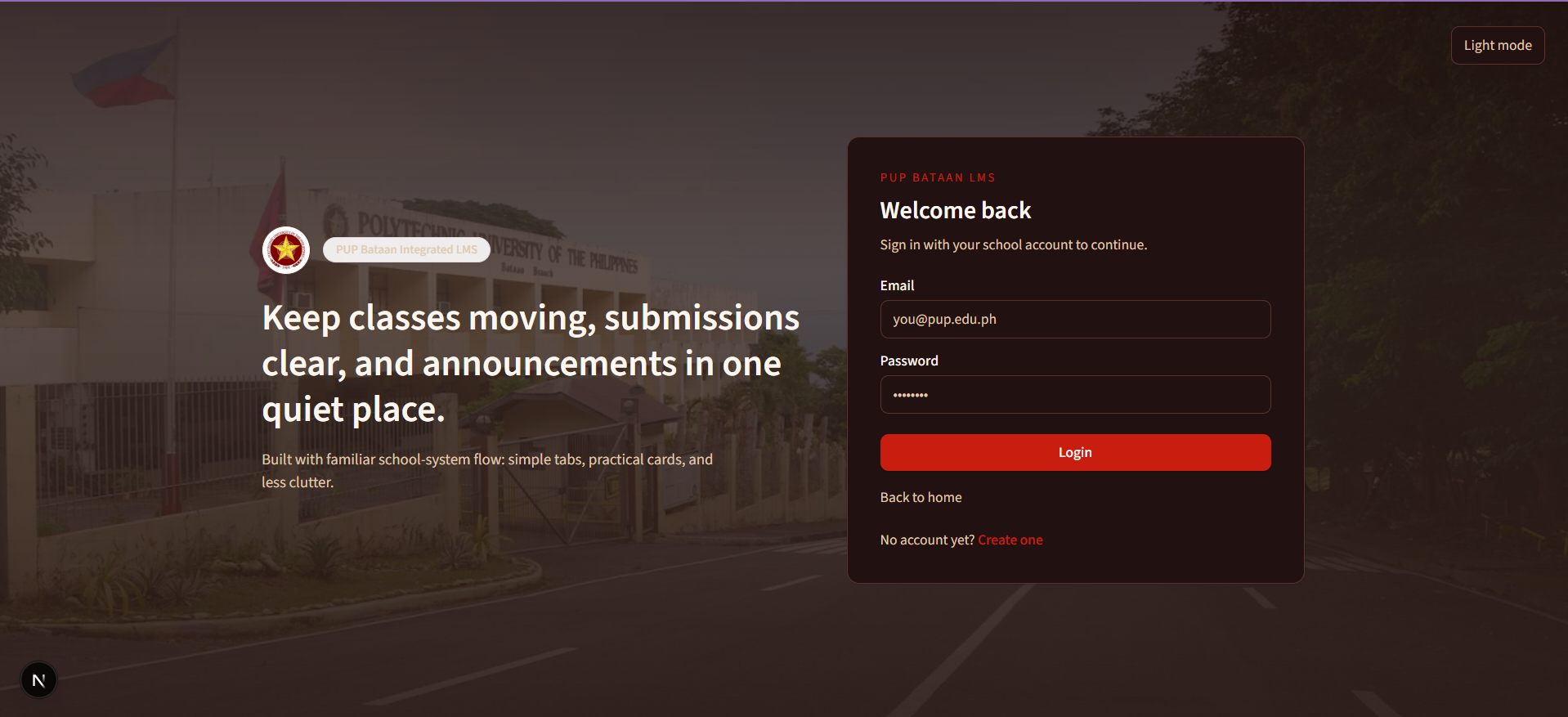 PUP Bataan Ugnay Institutional Portal
